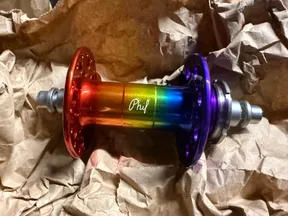 Phil rainbow anodized track hubs fixed 100/120 32h - image 2
