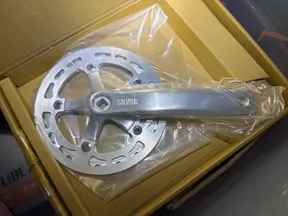 Rivendell silver tandem cranksets 170mm - image 1