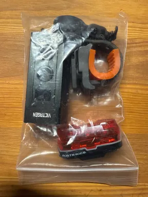 Victagen and bontrager front and rear light set 