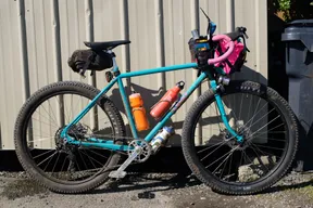 Medium Crust Bikes Evasion Frameset, Teal, 2 forks (26+, 27.5), 2 forks (standard, low trail) - image 1