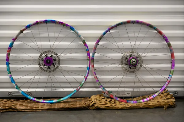 Velocity Blunt 35 650b Wheelset - Hope Pro 4 Hubs - Custom Ano - Image 1