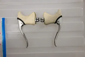 Shimano BL-1051 Brake Levers with White Hoods - image 2