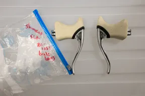 Shimano BL-1051 Brake Levers with White Hoods - image 3