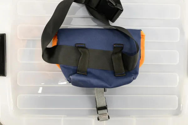 Dos Erre Messenger Hip Pack (Blue with Orange Trim) - Image 2