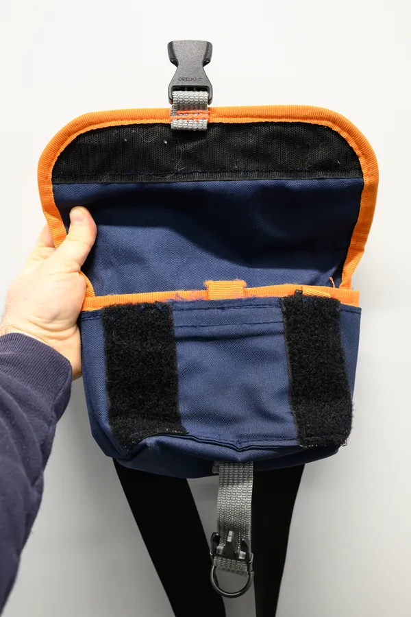 Dos Erre Messenger Hip Pack (Blue with Orange Trim) - Image 3