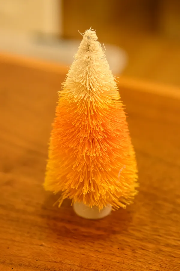 Candy Corn Bottle Brush Tree - Image 1