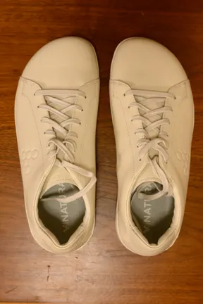 Vivobarefoot Leather Shoes, White, Size 43 - image 1