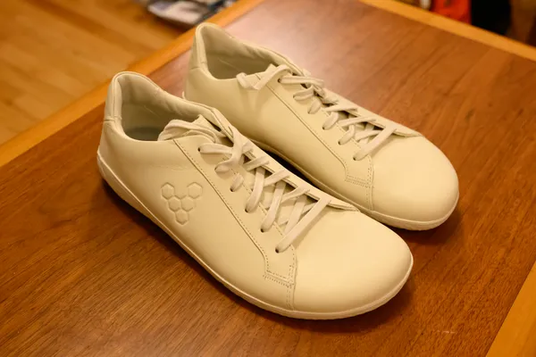 Vivobarefoot Leather Shoes, White, Size 43 - Image 2