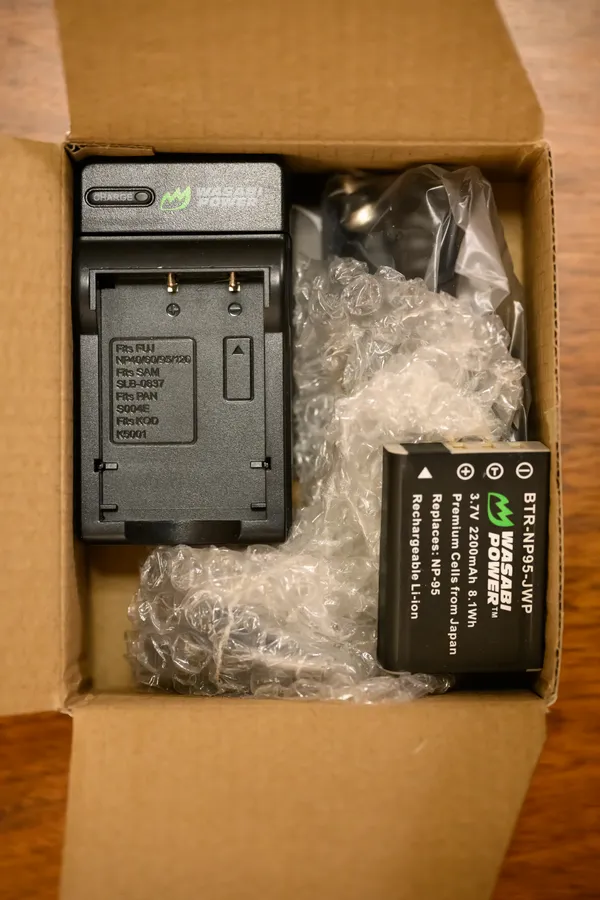 Fujifilm NP-95 Battery and Charger by Wasabi - Image 1