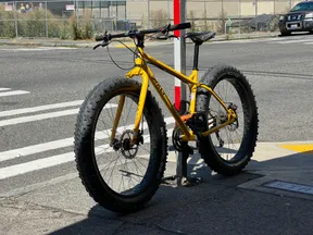 Small 2013 Surly Pugsley, Yellow, Offset Fork - image 2