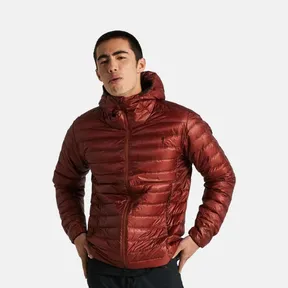 Specialized Men's Packable Down Jacket, Medium, Rusted Red